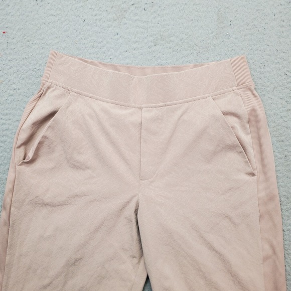 Athleta Ankle Pants Womens 4 Multi Slashed Pocket Elastic Waist Slit Leg Pull On - Picture 6 of 9